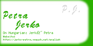 petra jerko business card